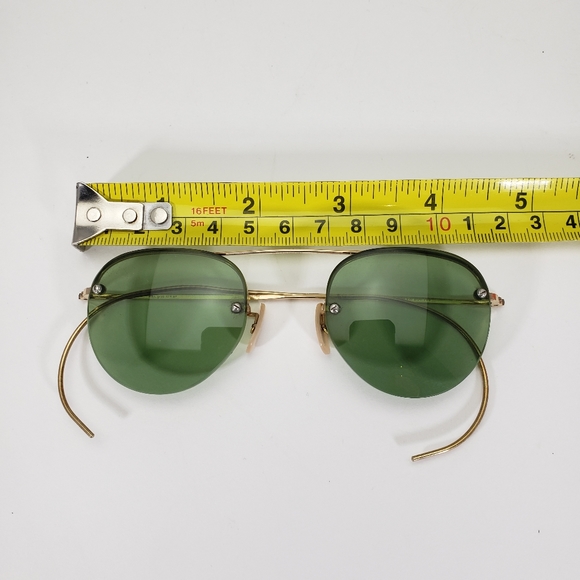 Vintage B&L Bausch & Lomb 12K Gold Filled Sunglasses Rimway Ful-Vue /w Case - Picture 10 of 11
